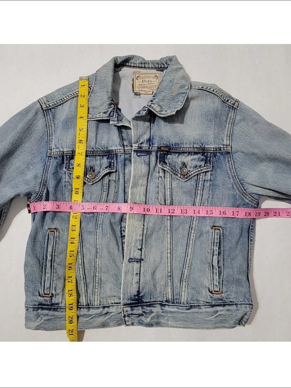 Ralph Lauren Denim Polo Teddy Bear Jacket Women's Medium - Picture 9 of 11